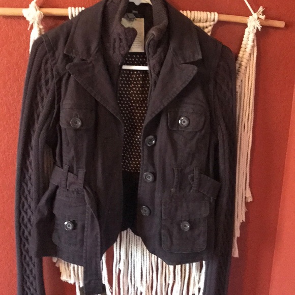Belted Anthropologie jacket